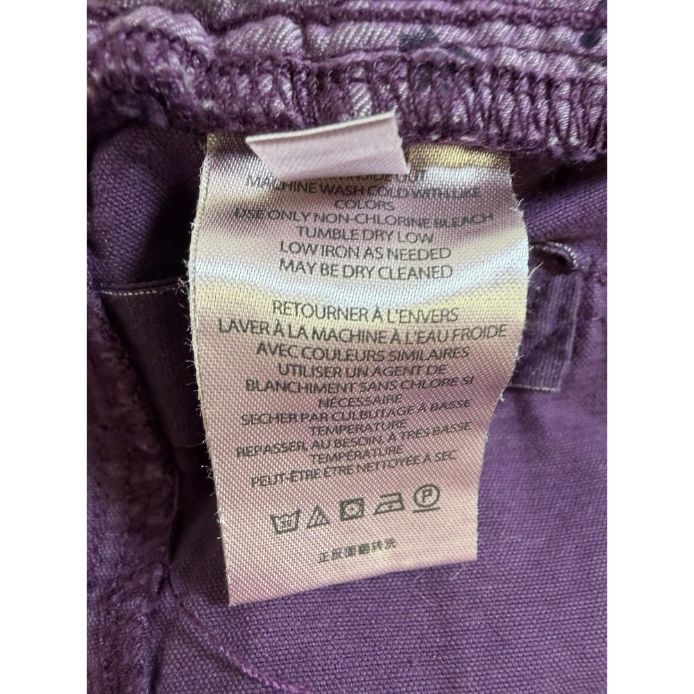 Women's PILCRO Purple Corduroy Very Wide Leg Barrel Pants 27 - Picture 8 of 9